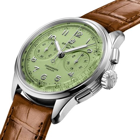 breitling premier b09|breitling pistachio chronograph.